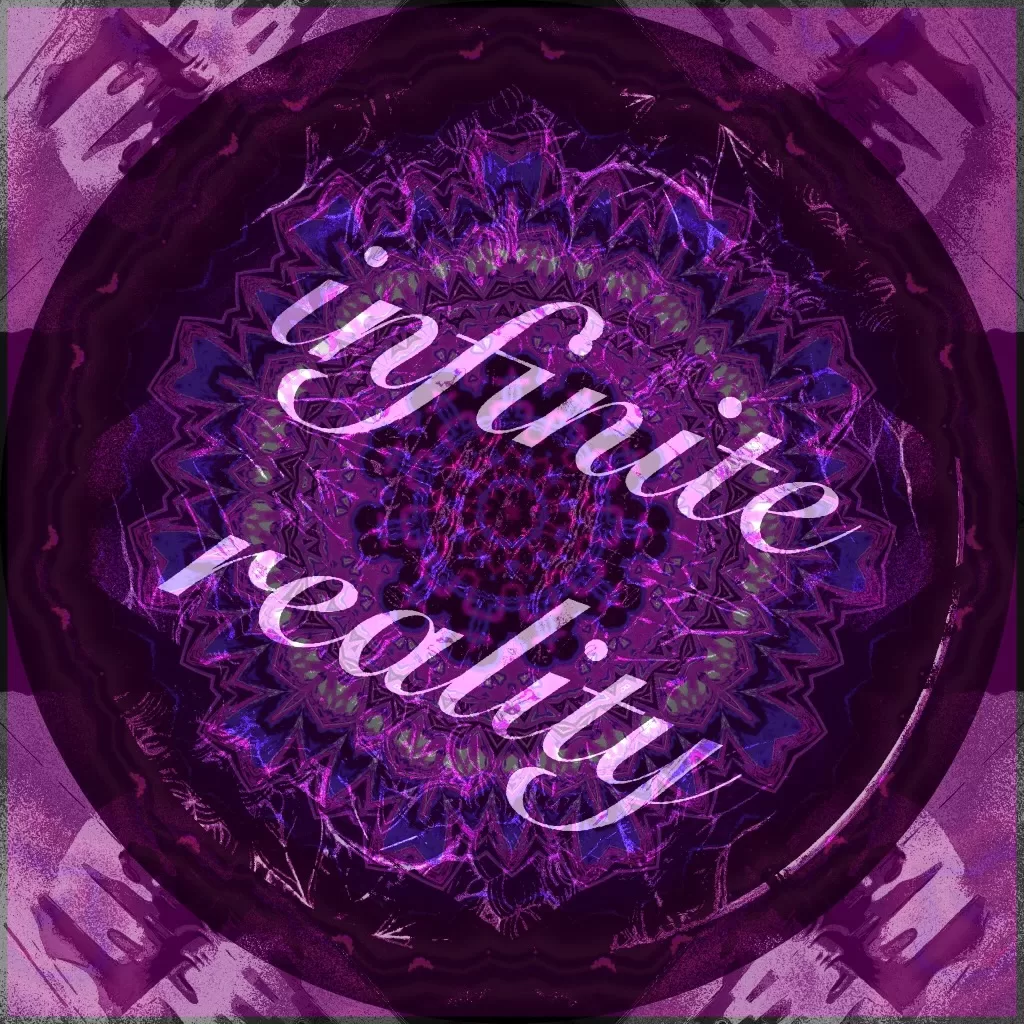 a purple circle with the word/s "infinitereality" in the centre